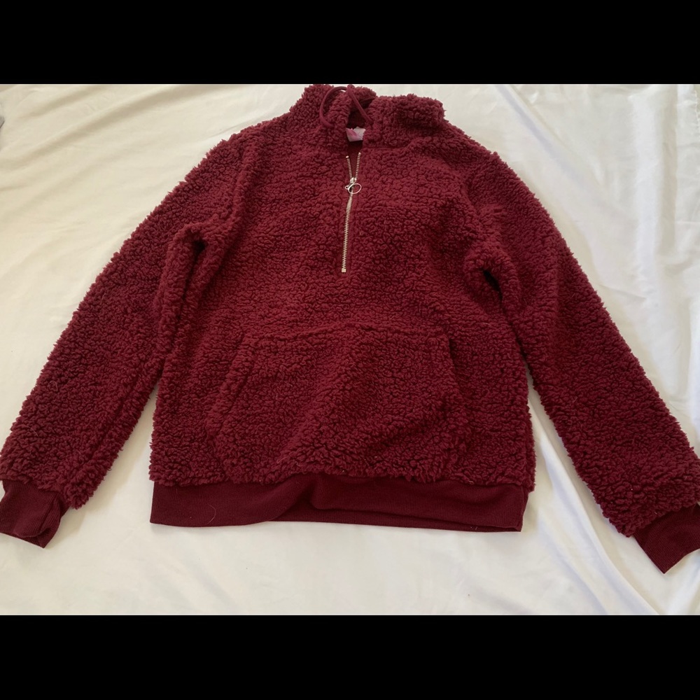 fluffy quarter zip